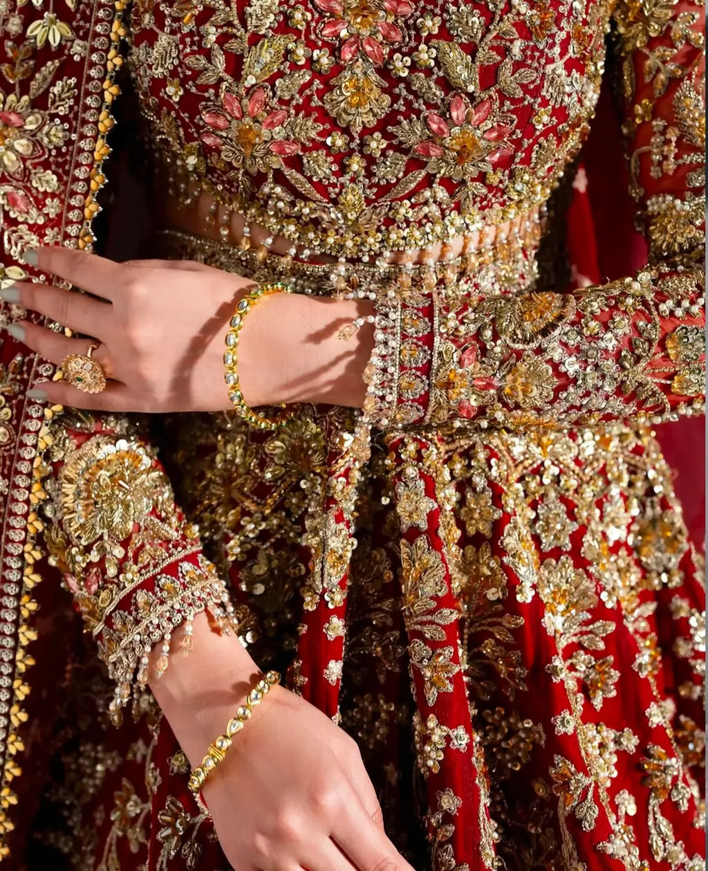 RED BRIDAL WEAR LEHENGA LUXURY COLLECTION