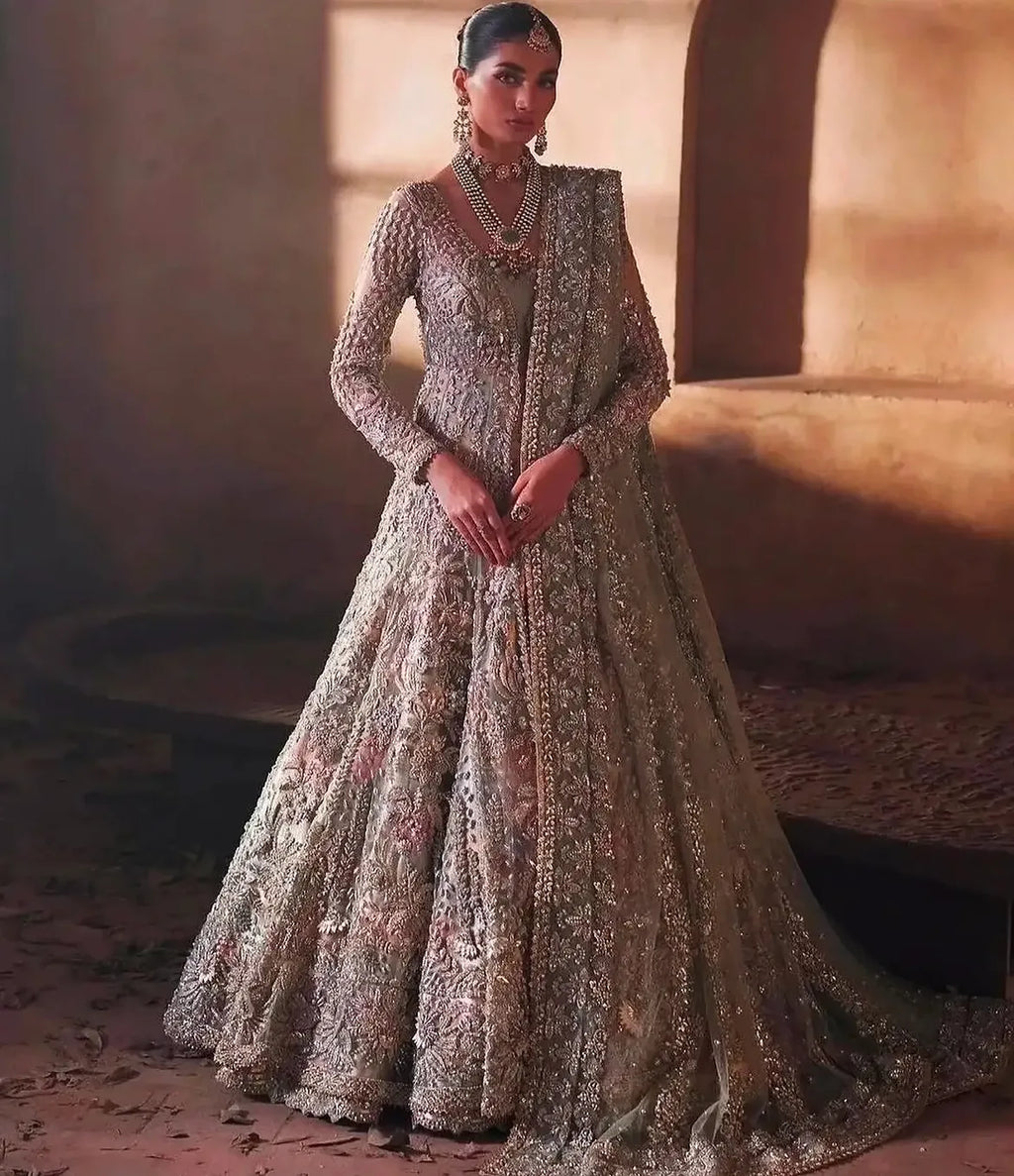 Antique silver maxi