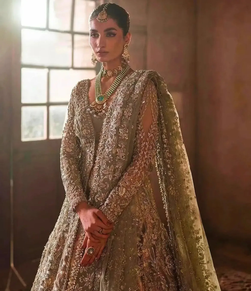 Antique silver maxi