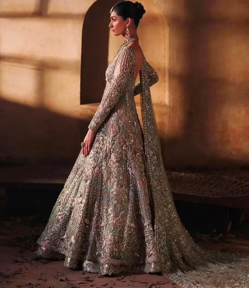 Antique silver maxi