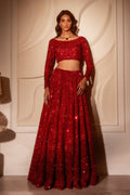 Hot red lehenga choli