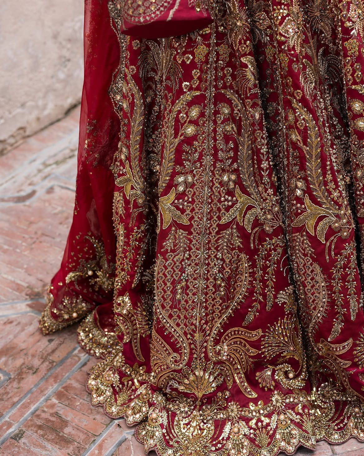 MAHARANI RED LEHENGA