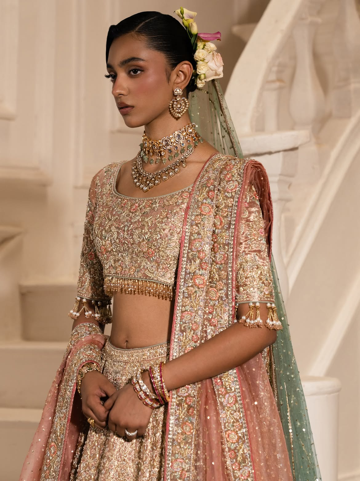 DUSTY ROSE AND MUTED BLUSH BRIDAL WEAR
