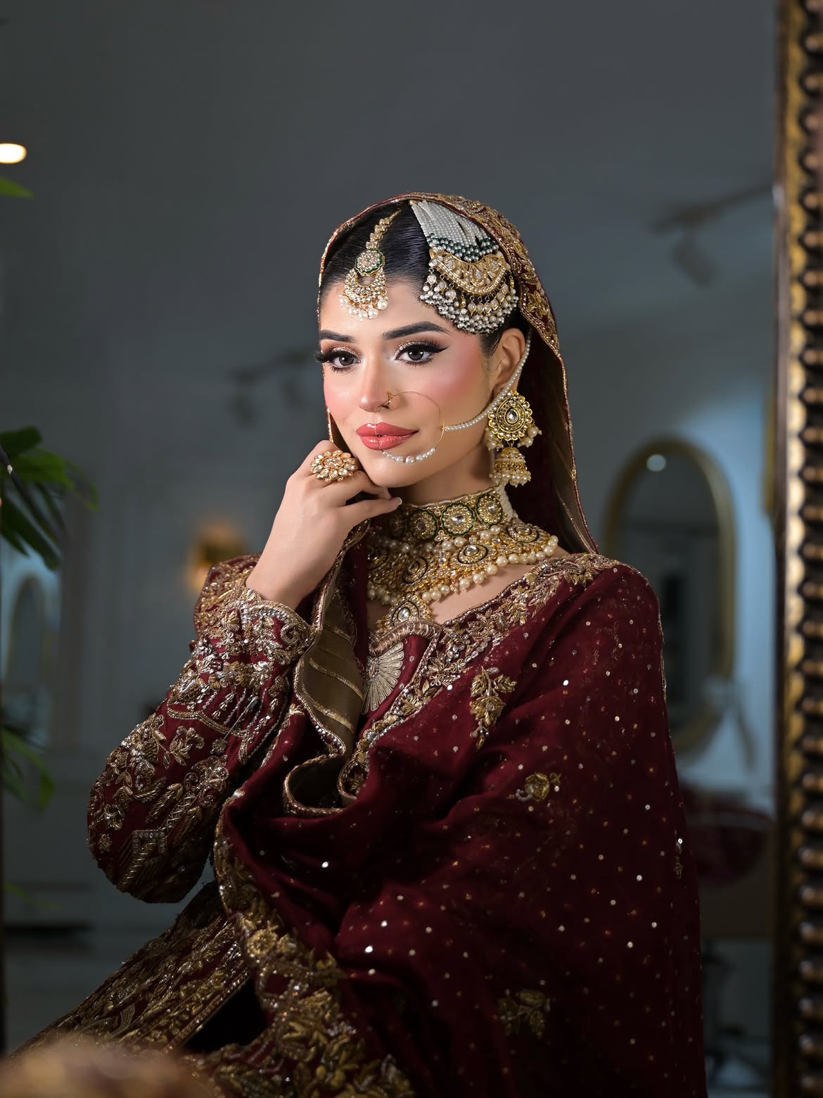 RED FARSHI LEHENGA CHOLI FOR BRIDALS