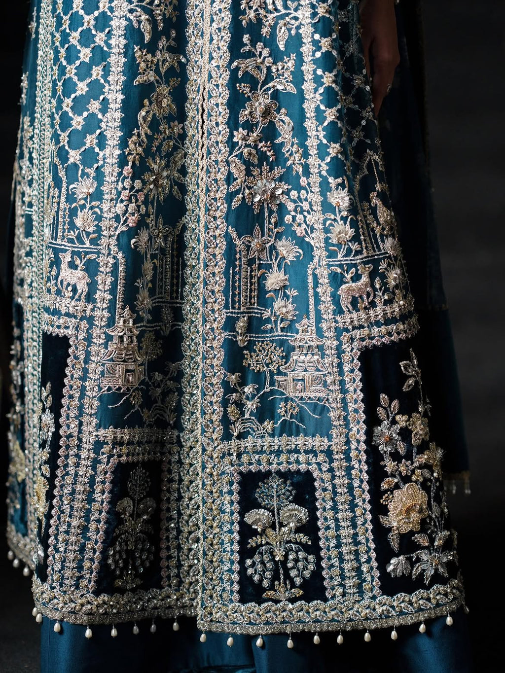 DEEP TEAL BRIDAL SUIT