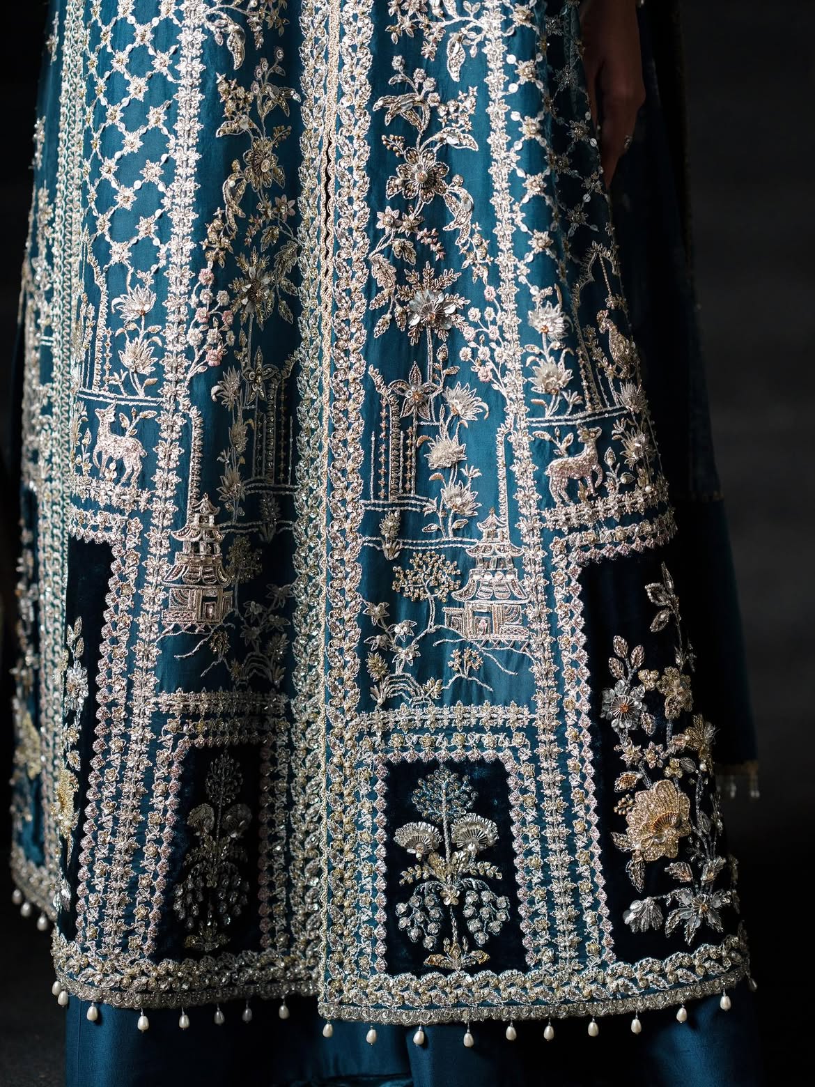 DEEP TEAL BRIDAL SUIT