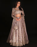 CROPPED EMBELLISHED BRIDAL LEHENGA