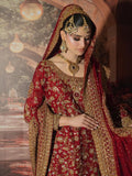 RED BRIDAL FARSHI LEHENGA