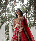Bridal red lehenga