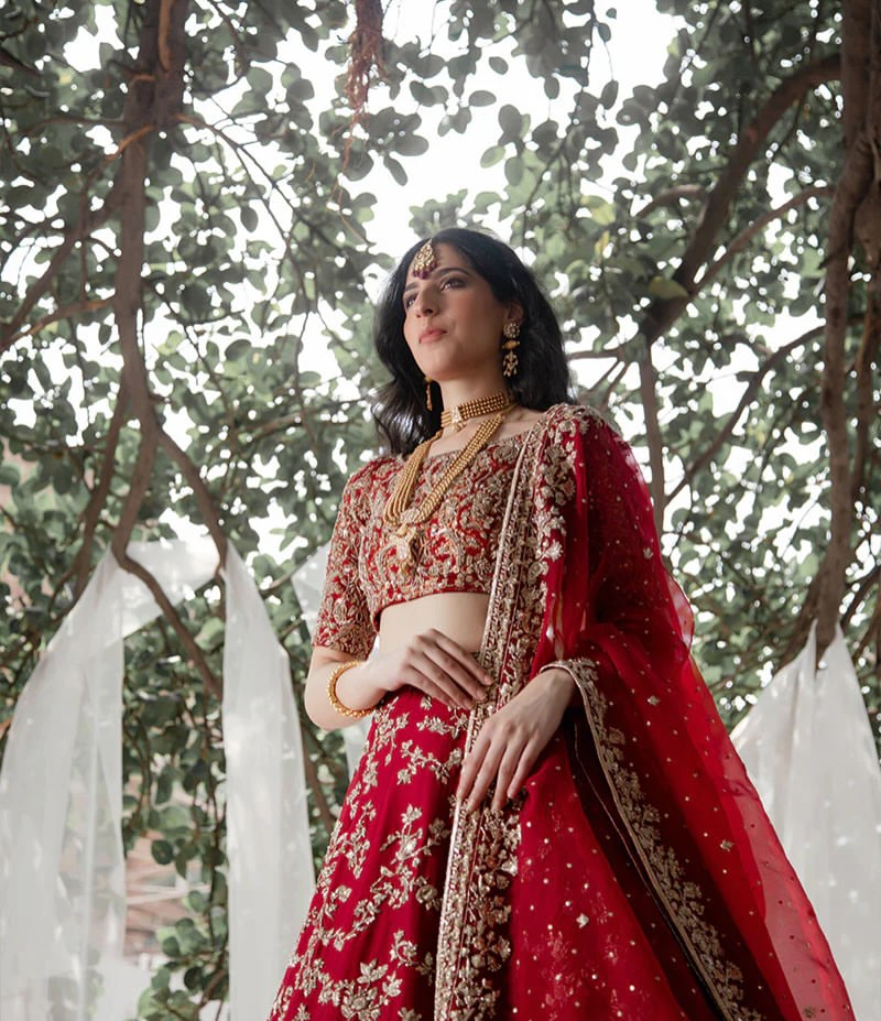 Bridal red lehenga