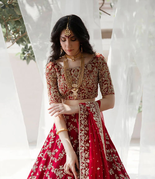 Bridal red lehenga