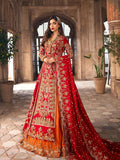 Bold red bridal lehenga