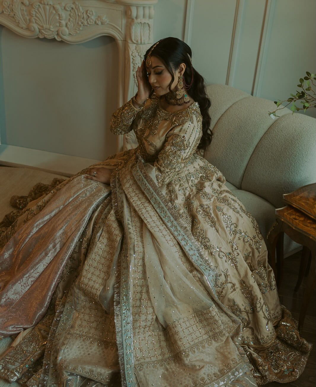 BEIGE BRIDAL WEAR