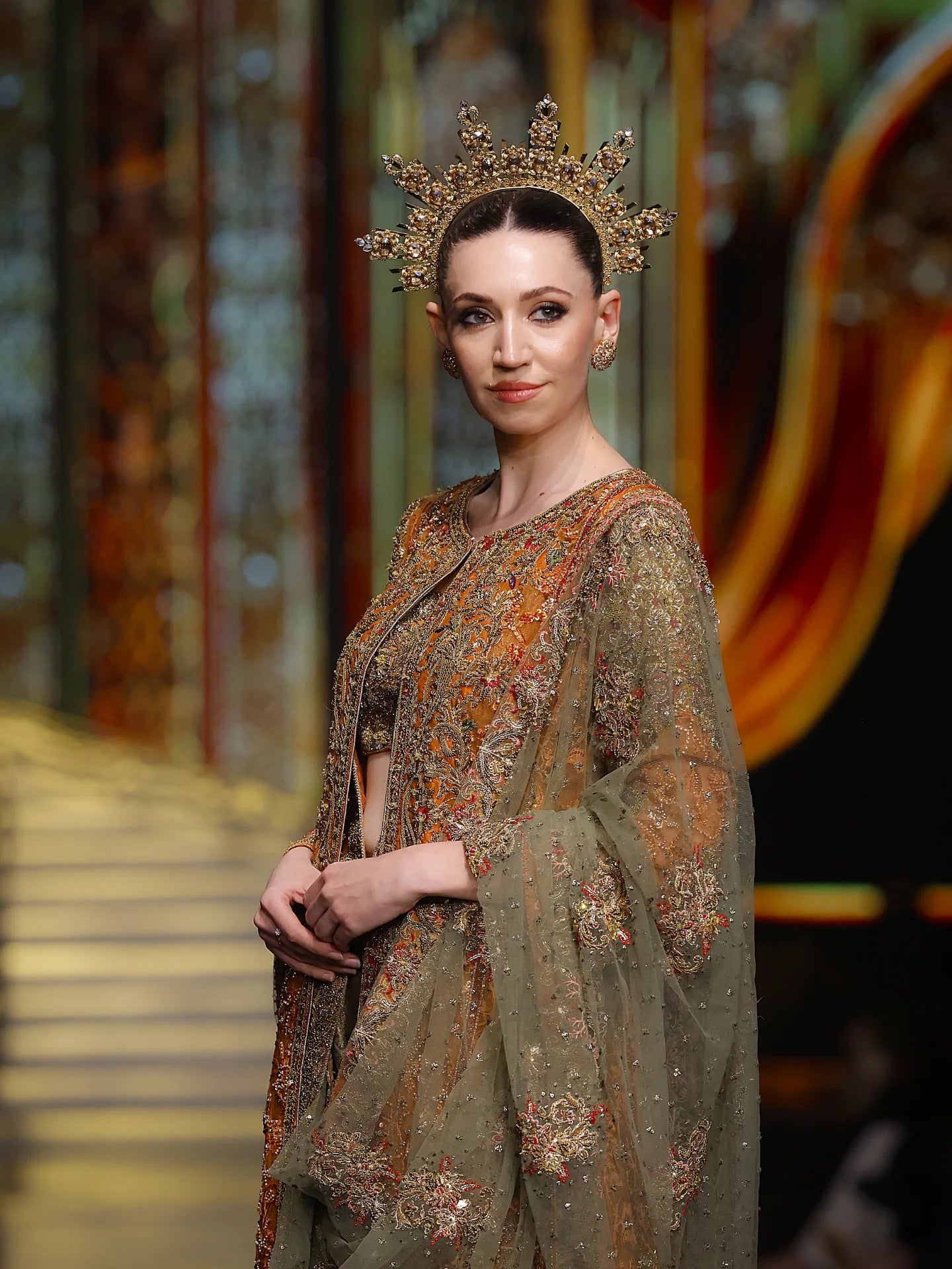 Aesthetic Pastel bridal lehenga