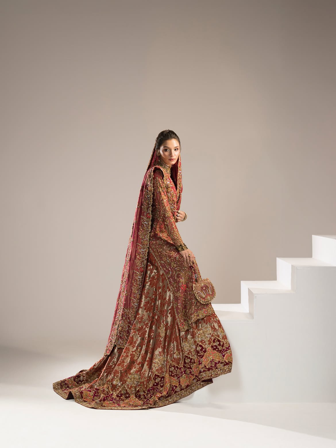 RED BRIDAL LEHENGA