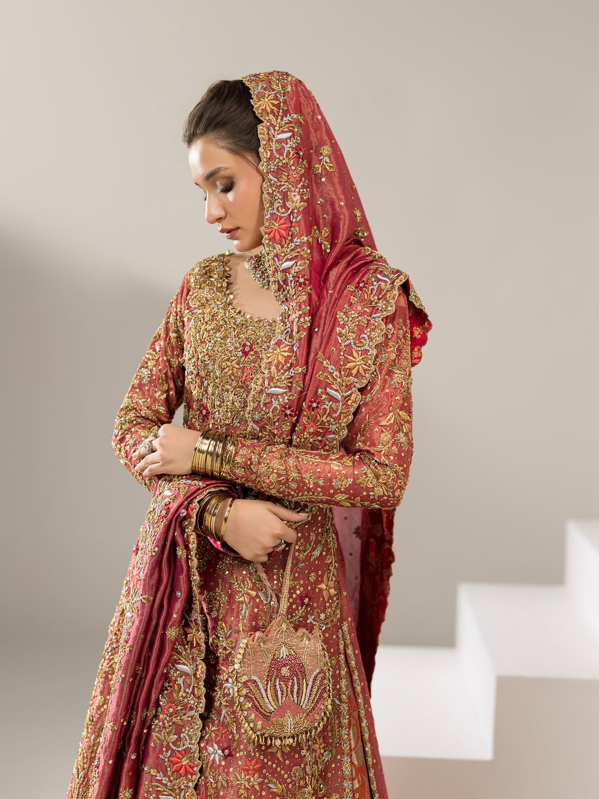 RED BRIDAL LEHENGA
