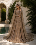BRONZE GOLD BRIDAL LEHENGA