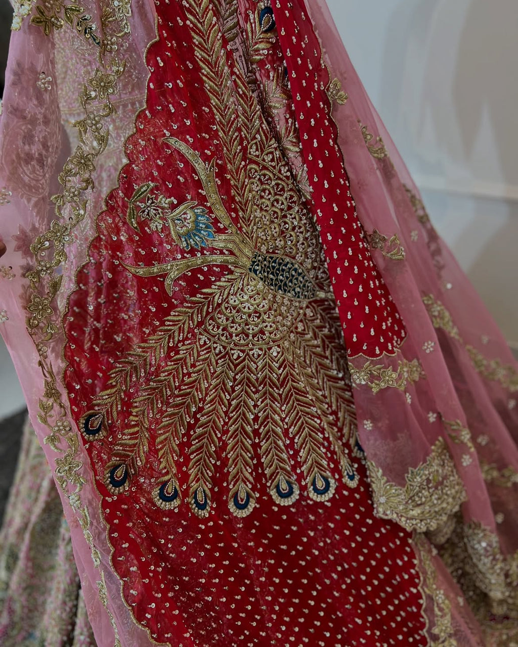 BLUSH PINK BRIDAL LEHENGA