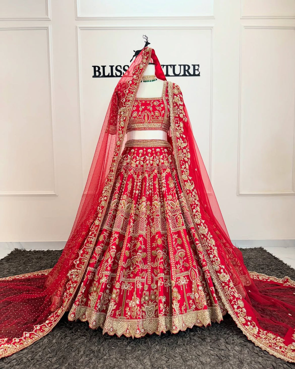 RED BRIDAL LEHENGA