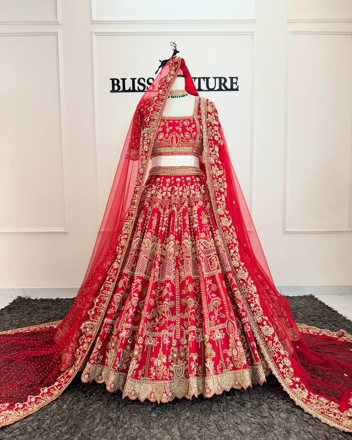 RED BRIDAL LEHENGA