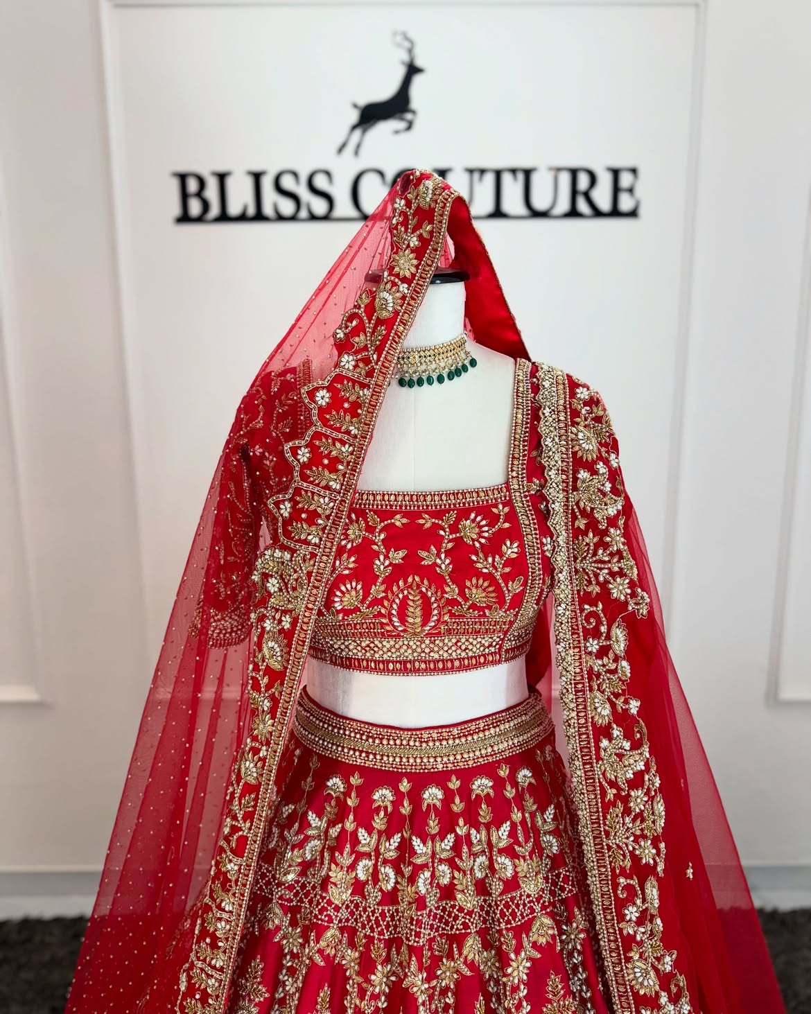 RED BRIDAL LEHENGA