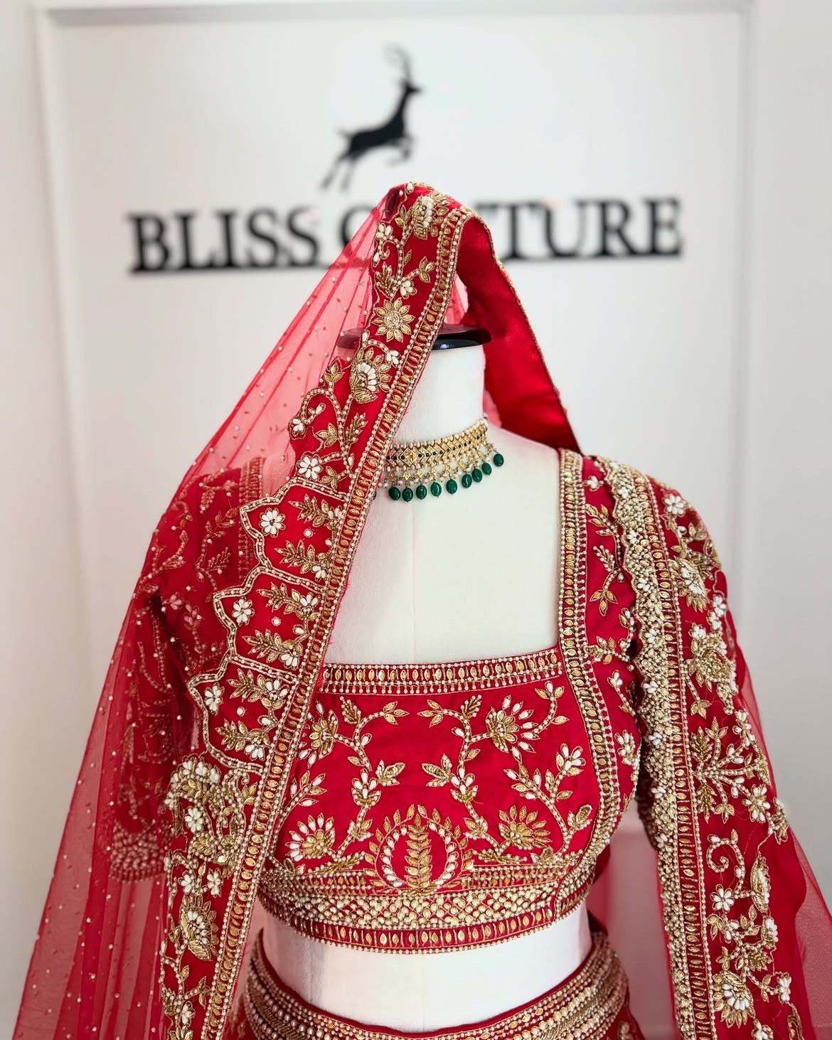 RED BRIDAL LEHENGA