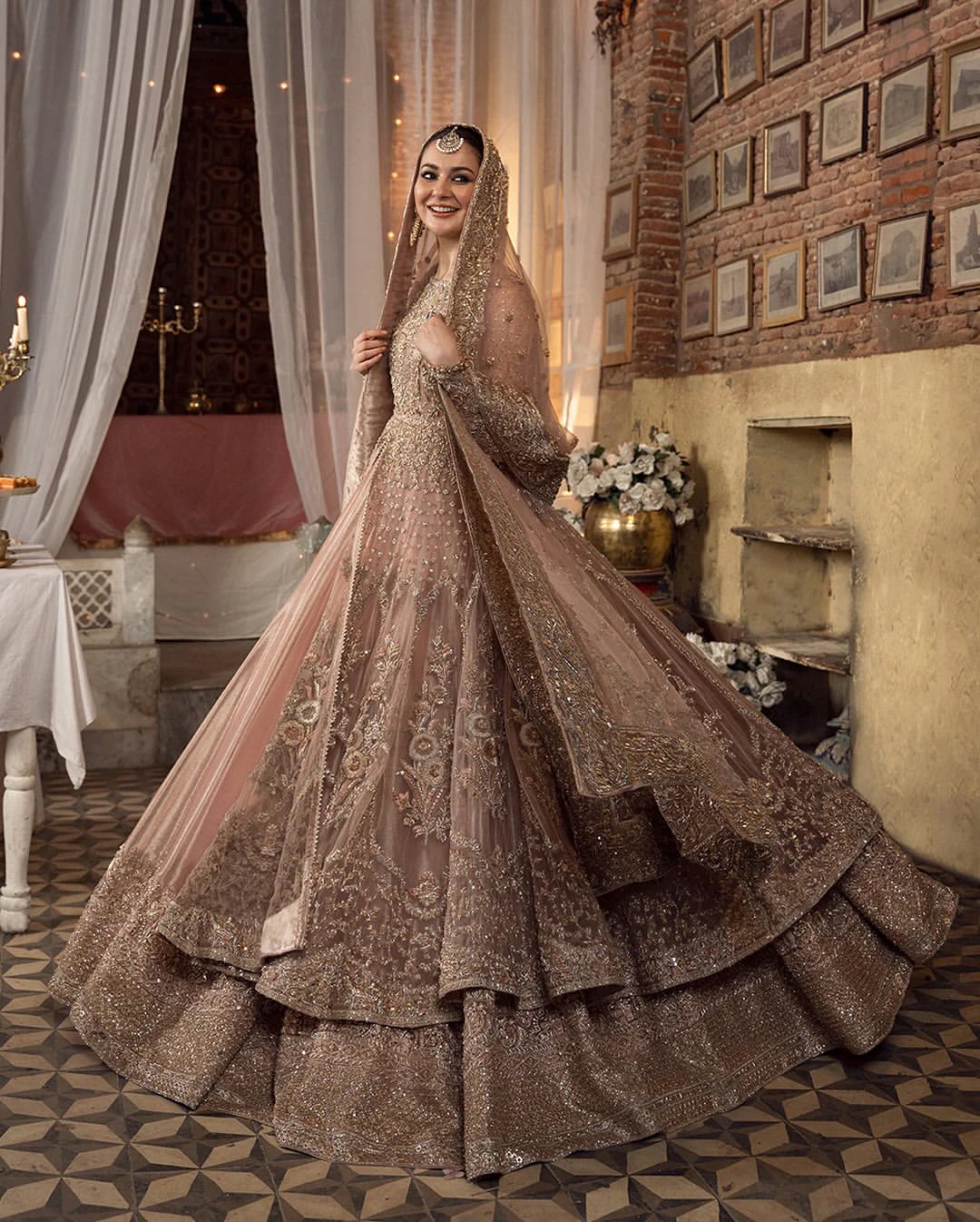 Modern-Anarkali bridal gown