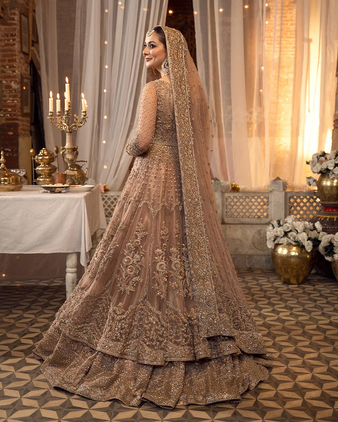 Modern-Anarkali bridal gown