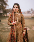 ANTIQUE RICH-GOLD BRIDAL BRASS LEHENGA