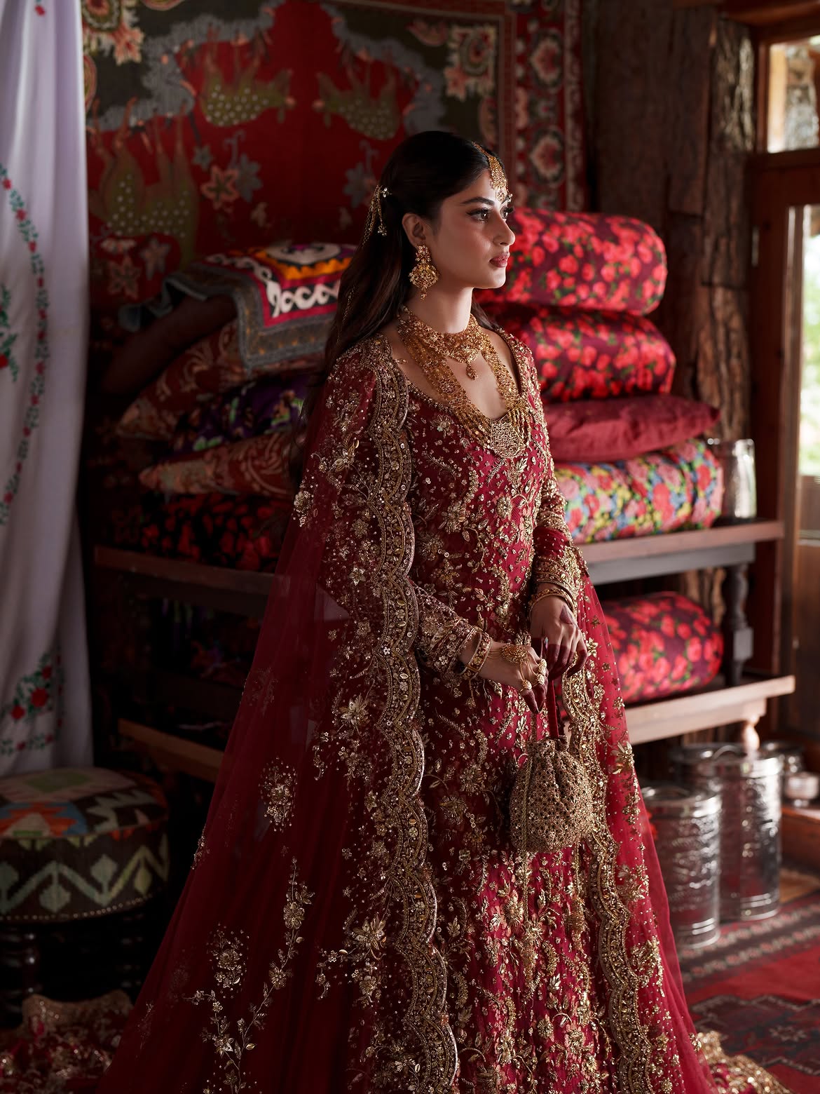 Floor length bridal lehenga