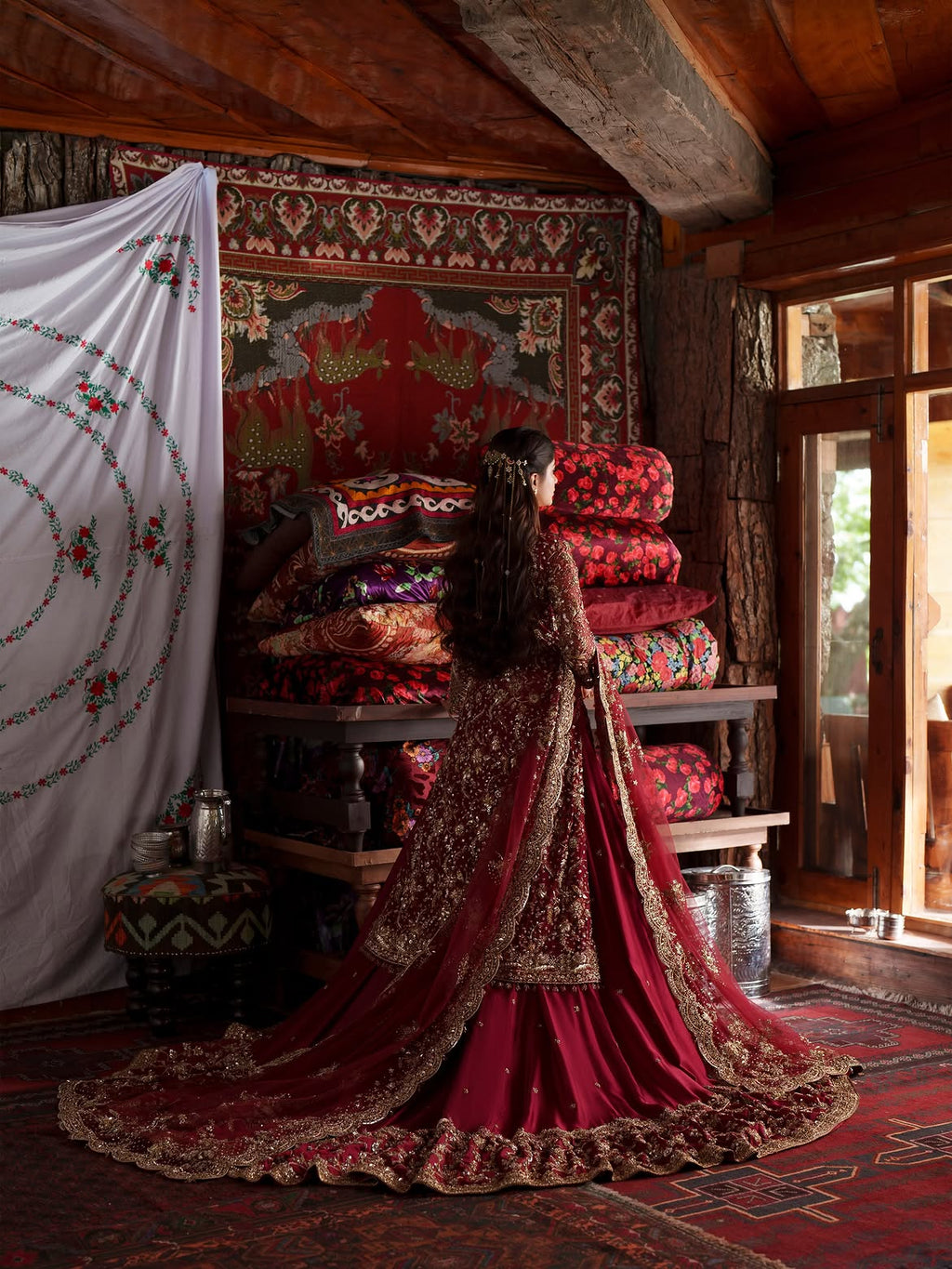 Floor length bridal lehenga