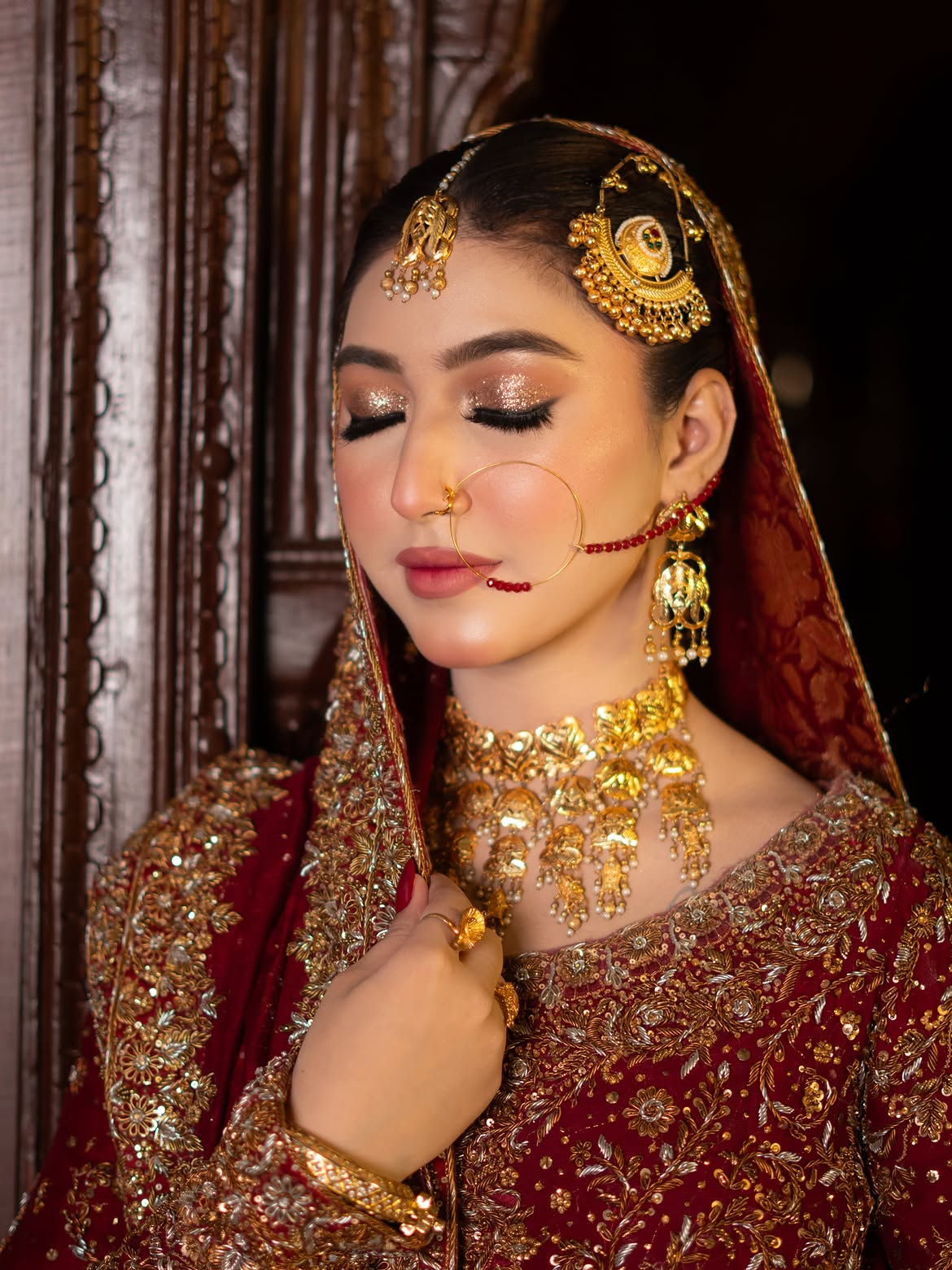 RICH MAROON BRIDAL LEHENGA