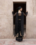 Black-gold long shirt
