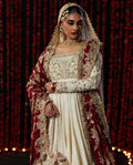 WHITE PISHWAS WITH GOLD BRIDAL WEAR