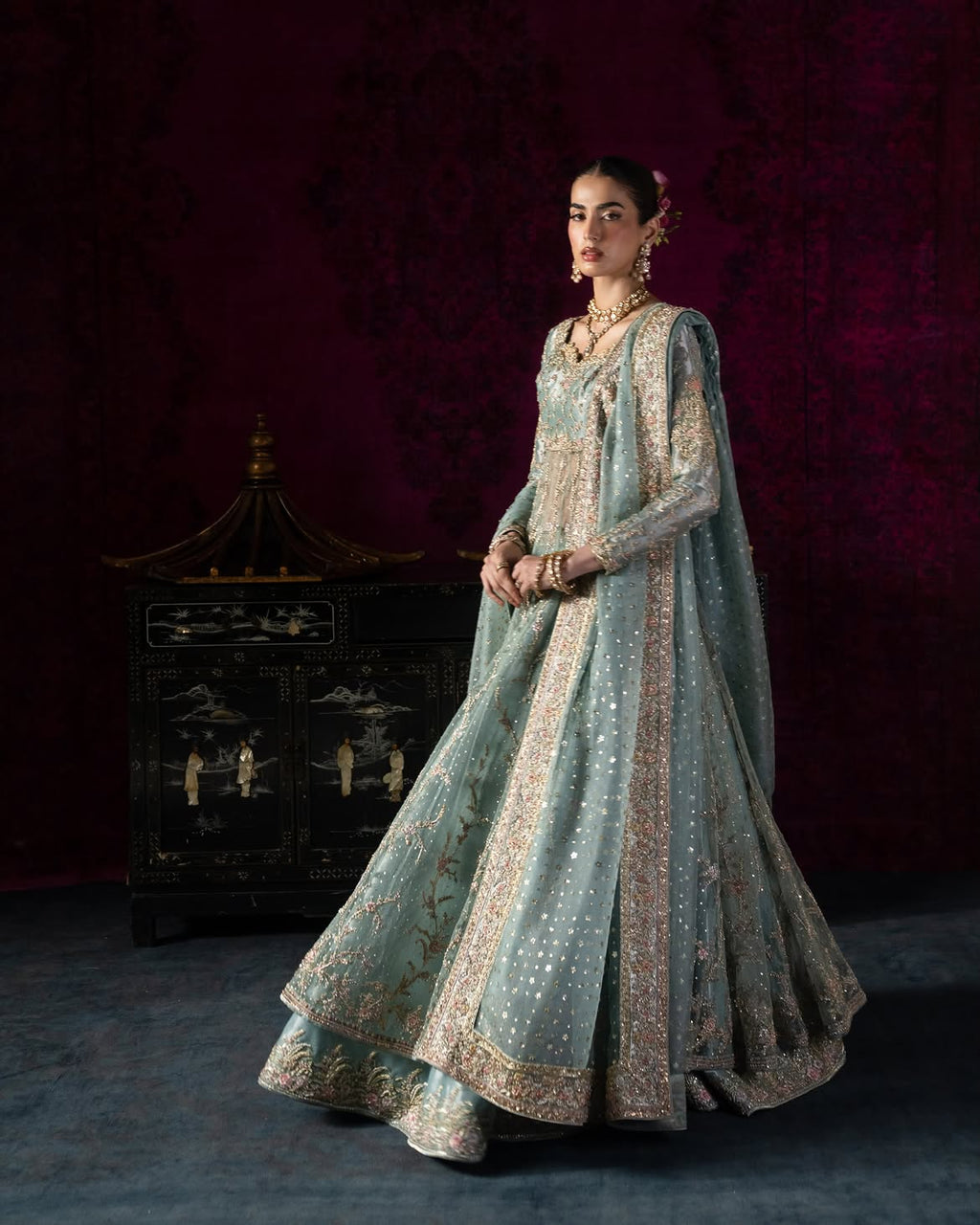 FLARED FEROZI PISHWAS FOR BRIDAL