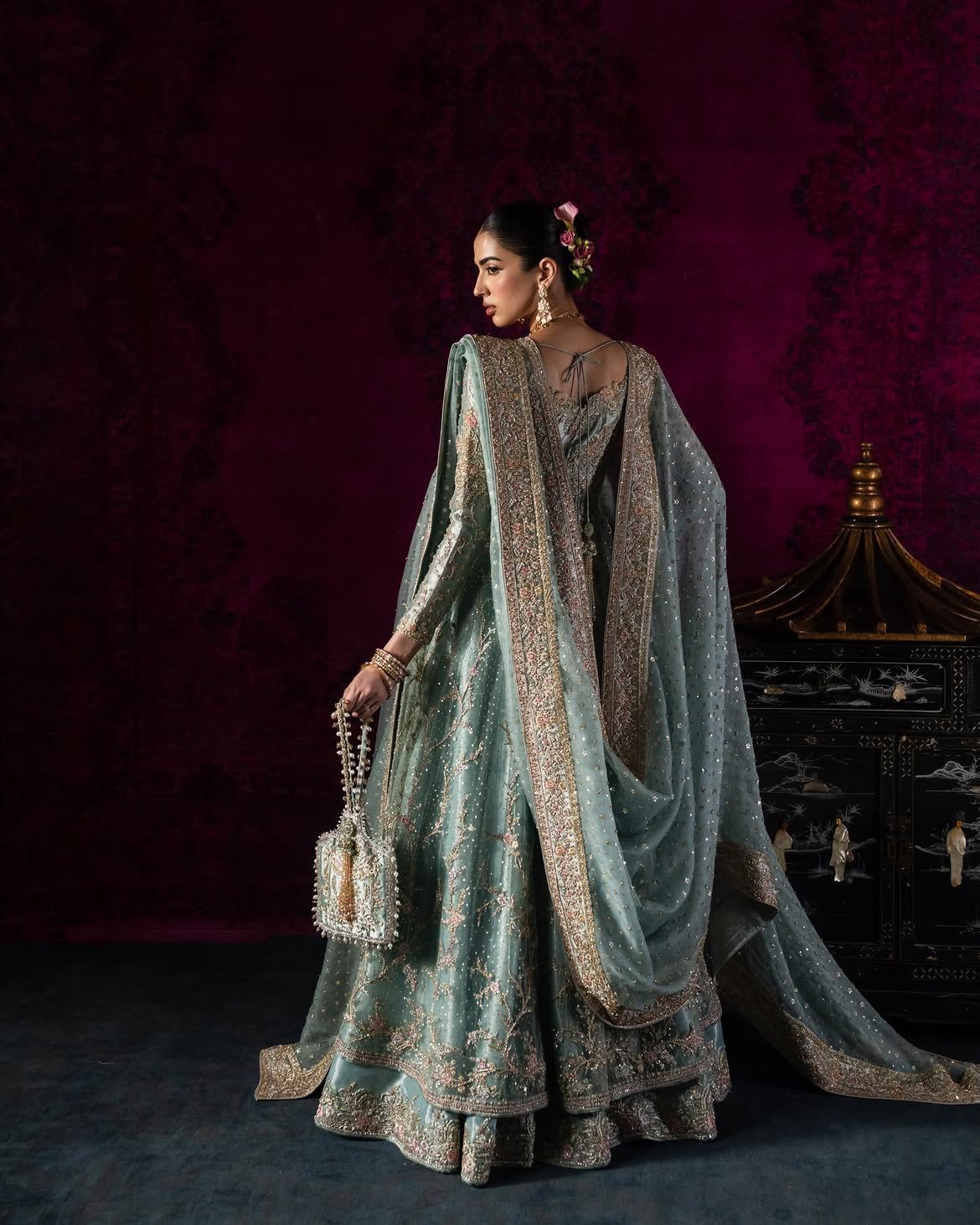 FLARED FEROZI PISHWAS FOR BRIDAL