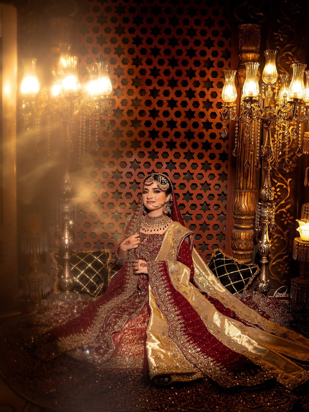 MAROON BRIDAL LEHENGA