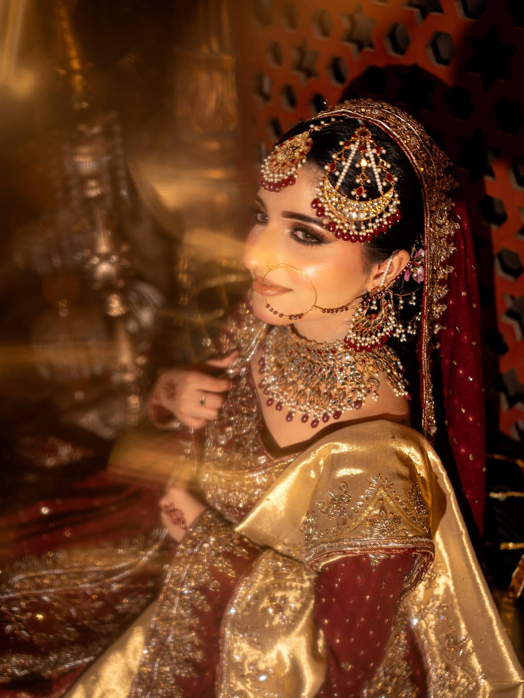 MAROON BRIDAL LEHENGA