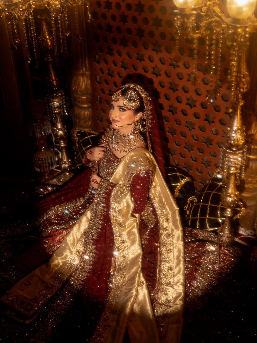 MAROON BRIDAL LEHENGA