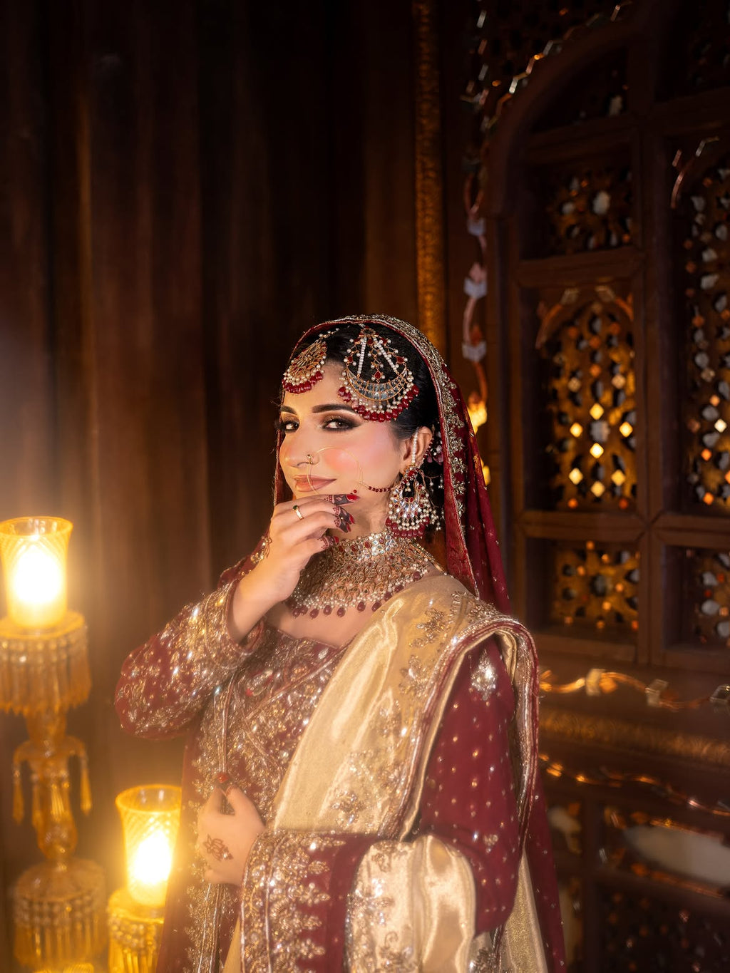 MAROON BRIDAL LEHENGA