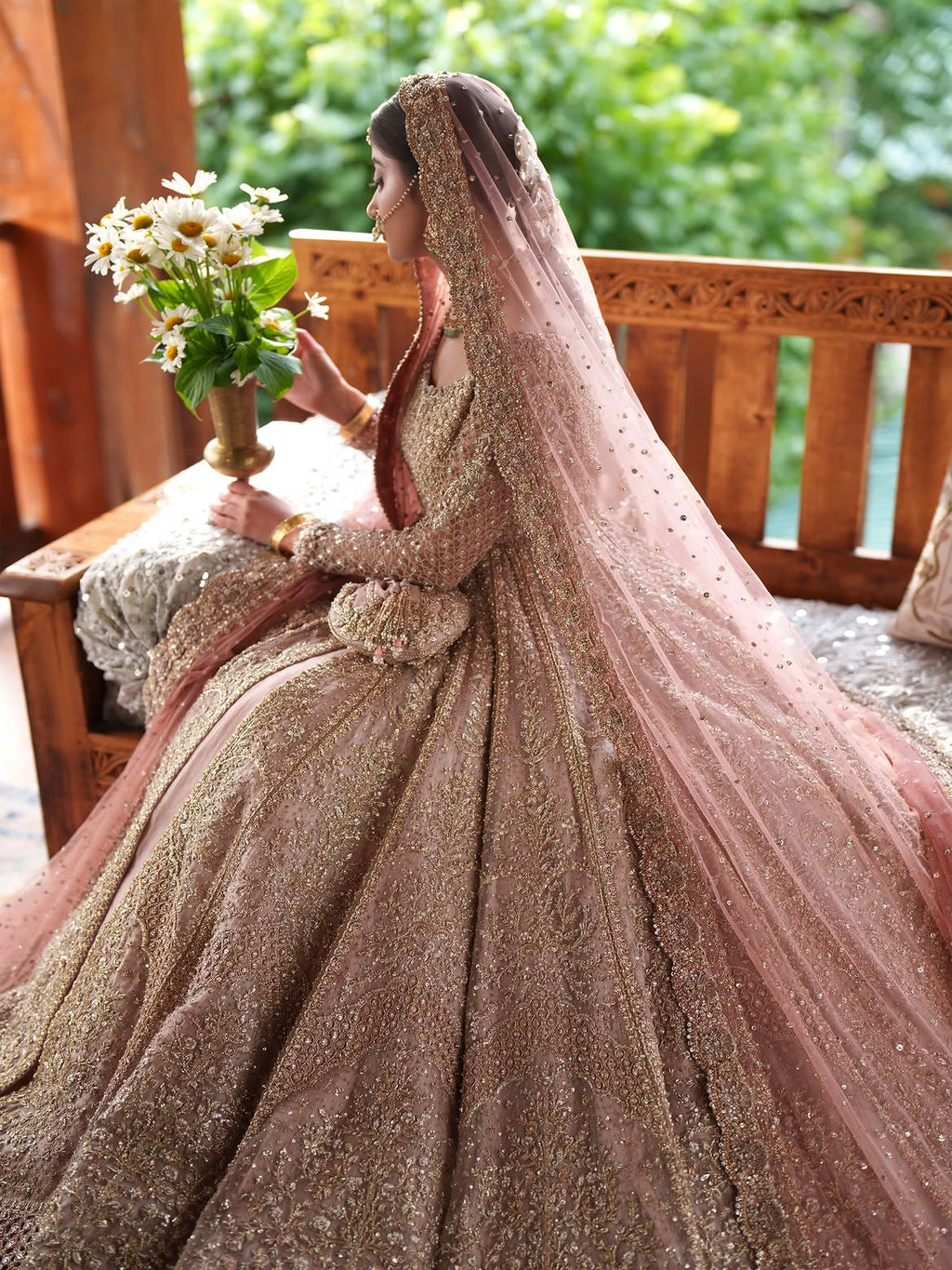 heavy bridal lehenga