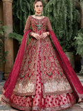 deep red bridal wear