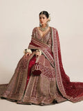 Multi-layered south asian bridal dress