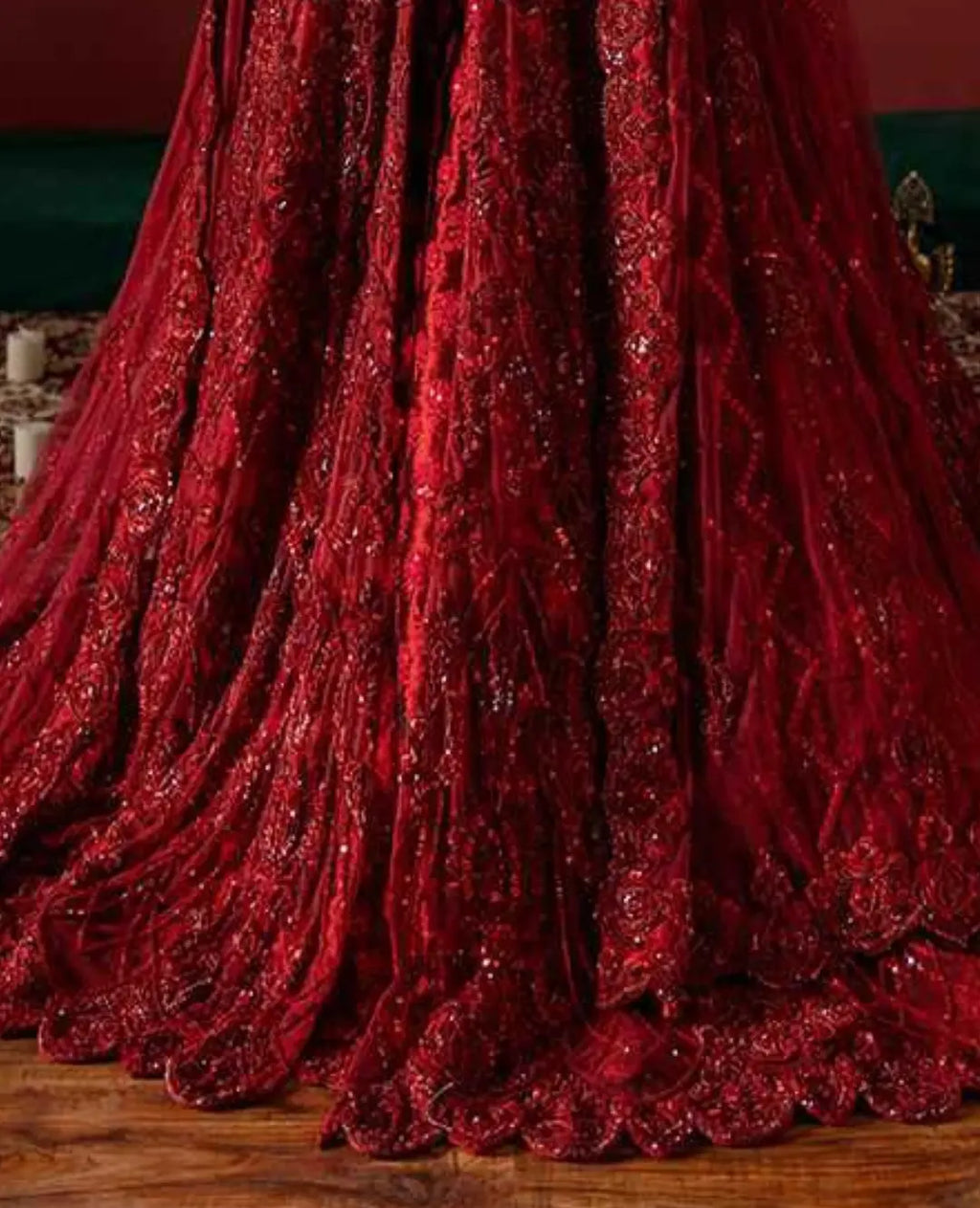 PROPER RED BRIDAL LEHENGA