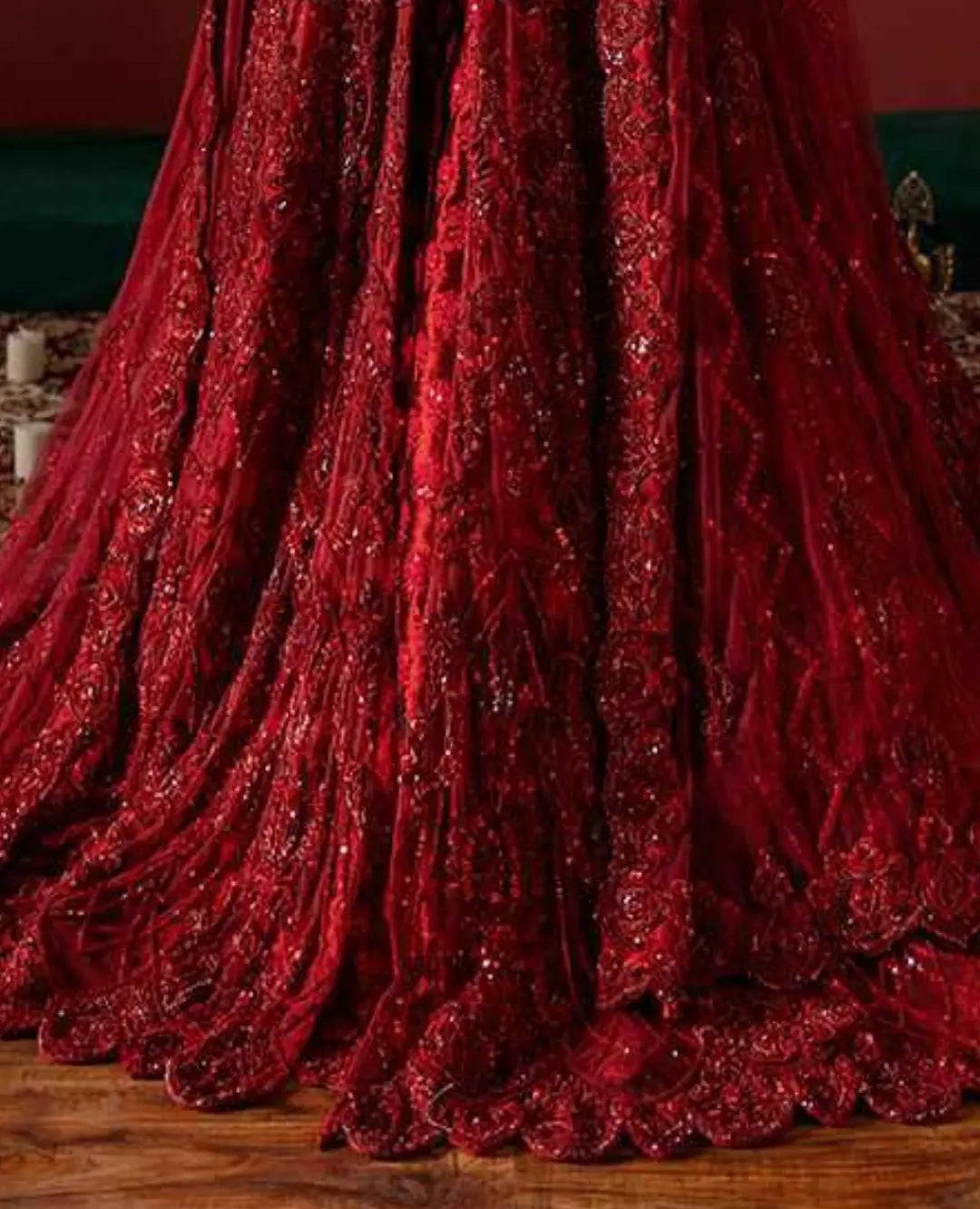 PROPER RED BRIDAL LEHENGA