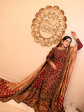 Maroon-red bridal lehenga