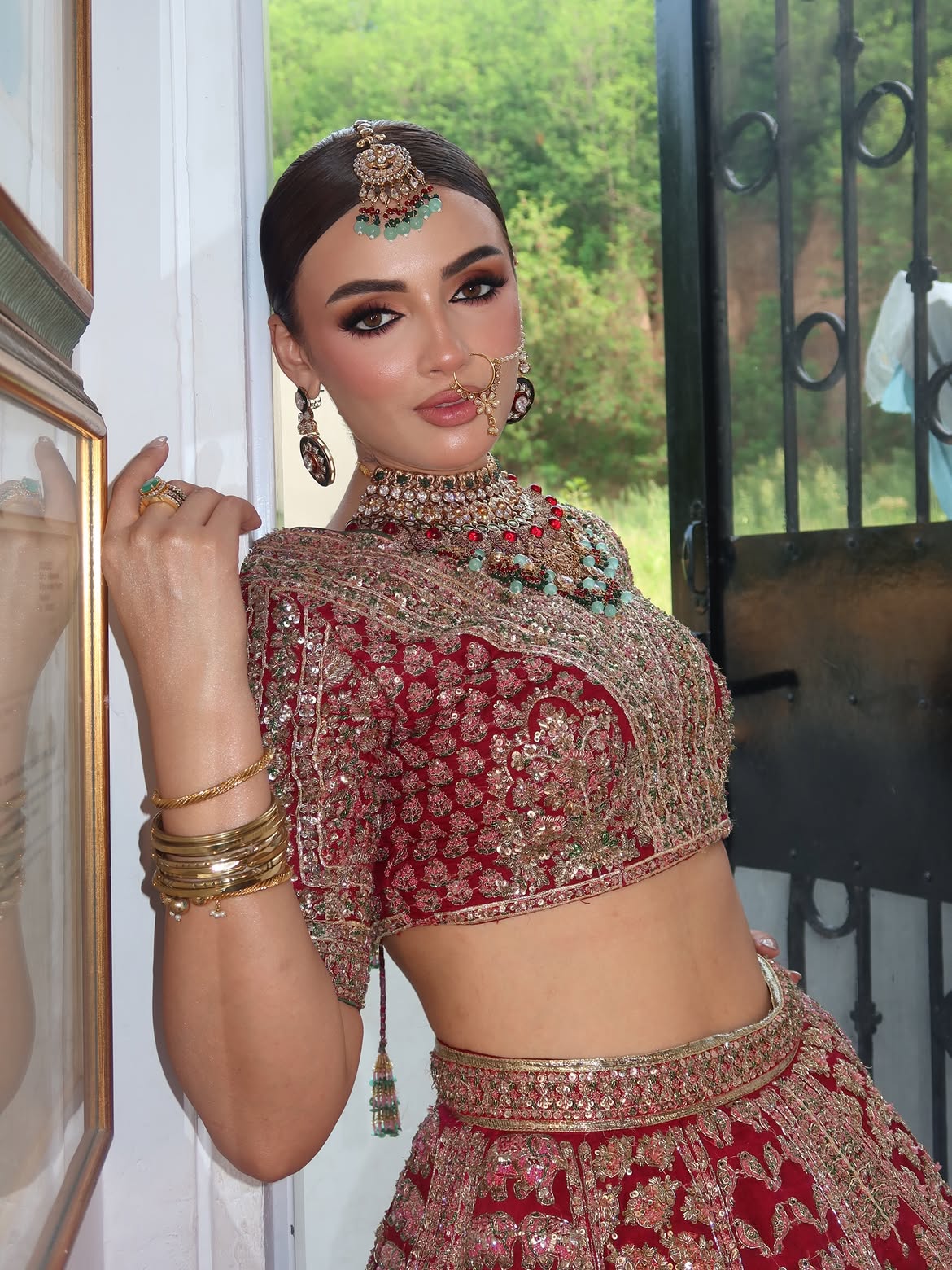 RED BRIDAL LEHENGA