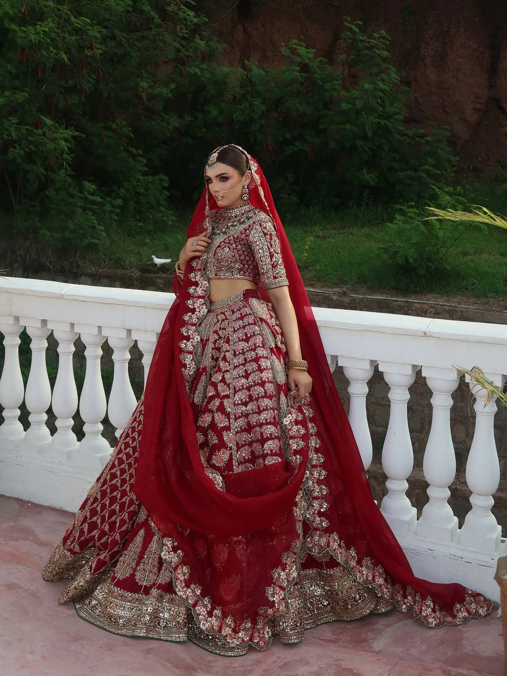 RED BRIDAL LEHENGA