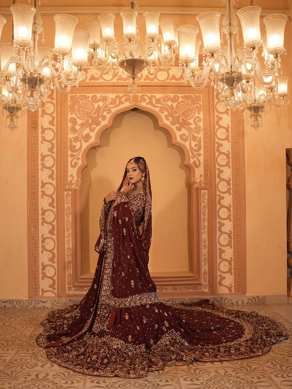 RED FLOOR BRIDAL LUXURY LEHENGA