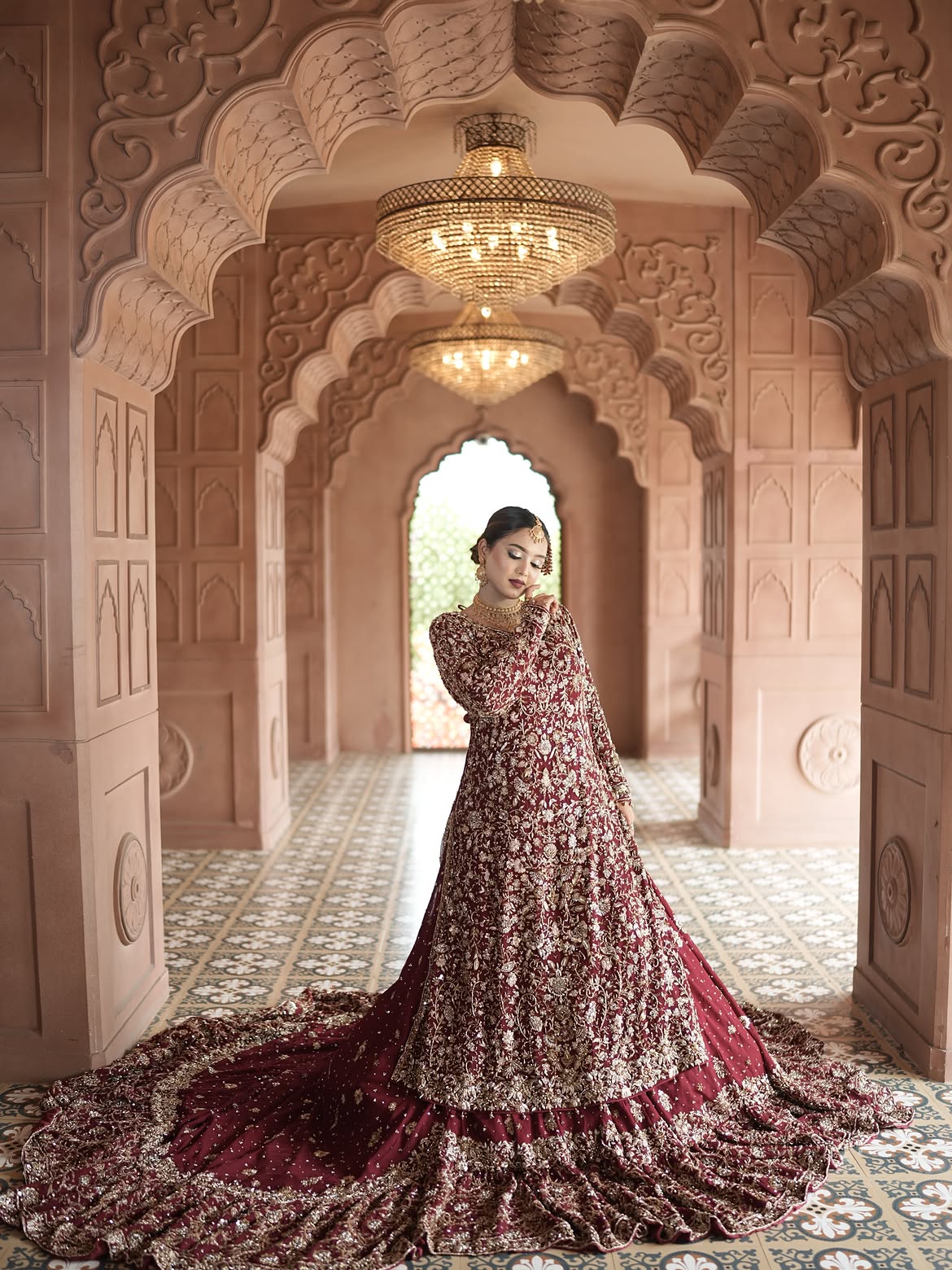 RED FLOOR BRIDAL LUXURY LEHENGA